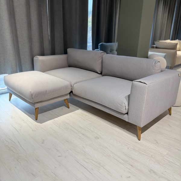 Canapea fix THOR 3 + Puf THOR Royal light grey 1 (1)