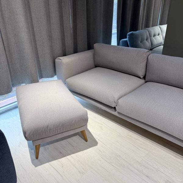 Canapea fix THOR 3 + Puf THOR Royal light grey 1 (4)