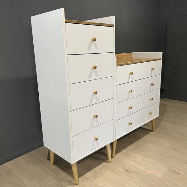 Comoda 5 Asgard Kraft gold alb (1)