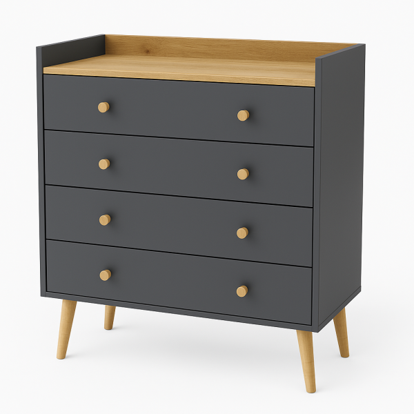 Comoda Asgard 4 Kraft gold grafit