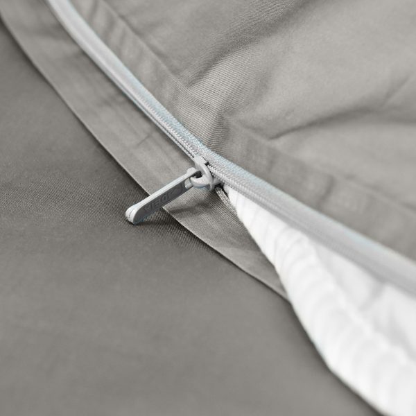 Lenjerie pat SATIN + Cearsaf gri-bej (10)