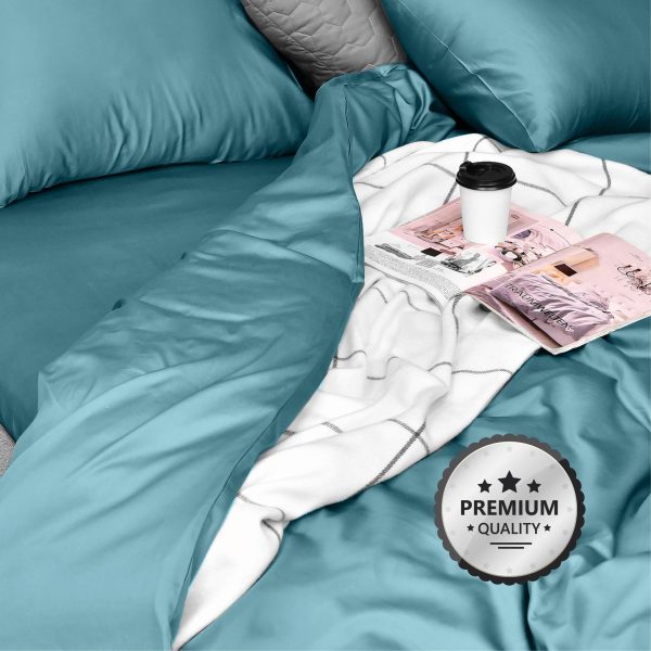 Lenjerie pat SATIN + Cearsaf mint (7)
