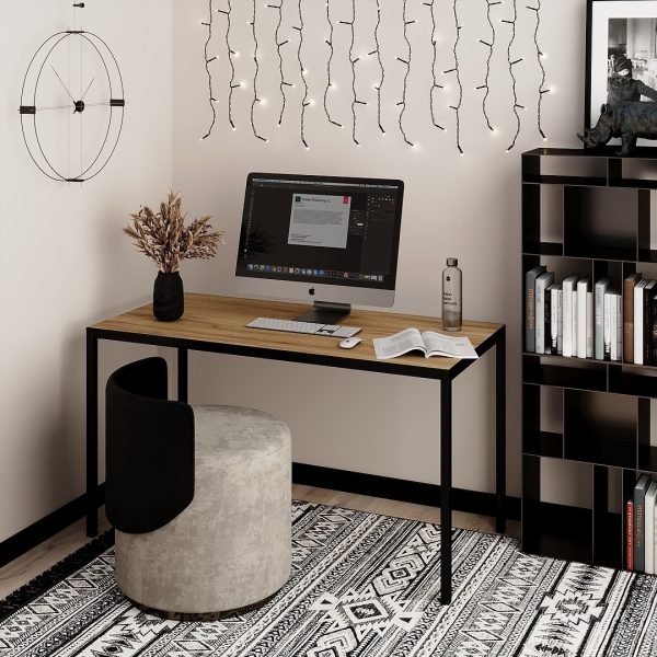 Masa Brevity Loft kraft gold negru 140