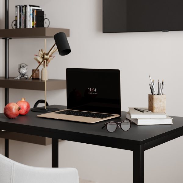 Masa Brevity loft Grafit Negru 90_2