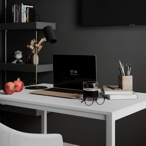 Masa Brevity loft alb 90