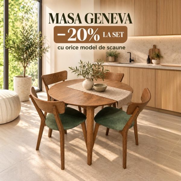 Masa Geneva + scaune Urbano