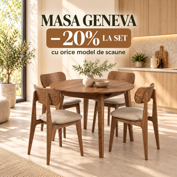 Masa Geneva + scaune polo