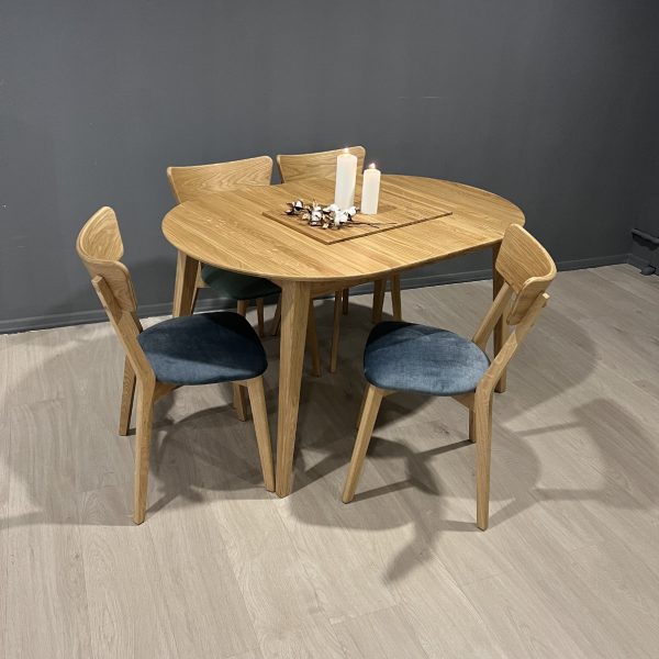 Masa Hovdala (natur wax) Scaun Urbano Topaz 82 (2)